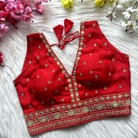 Designer Roman silk blouse