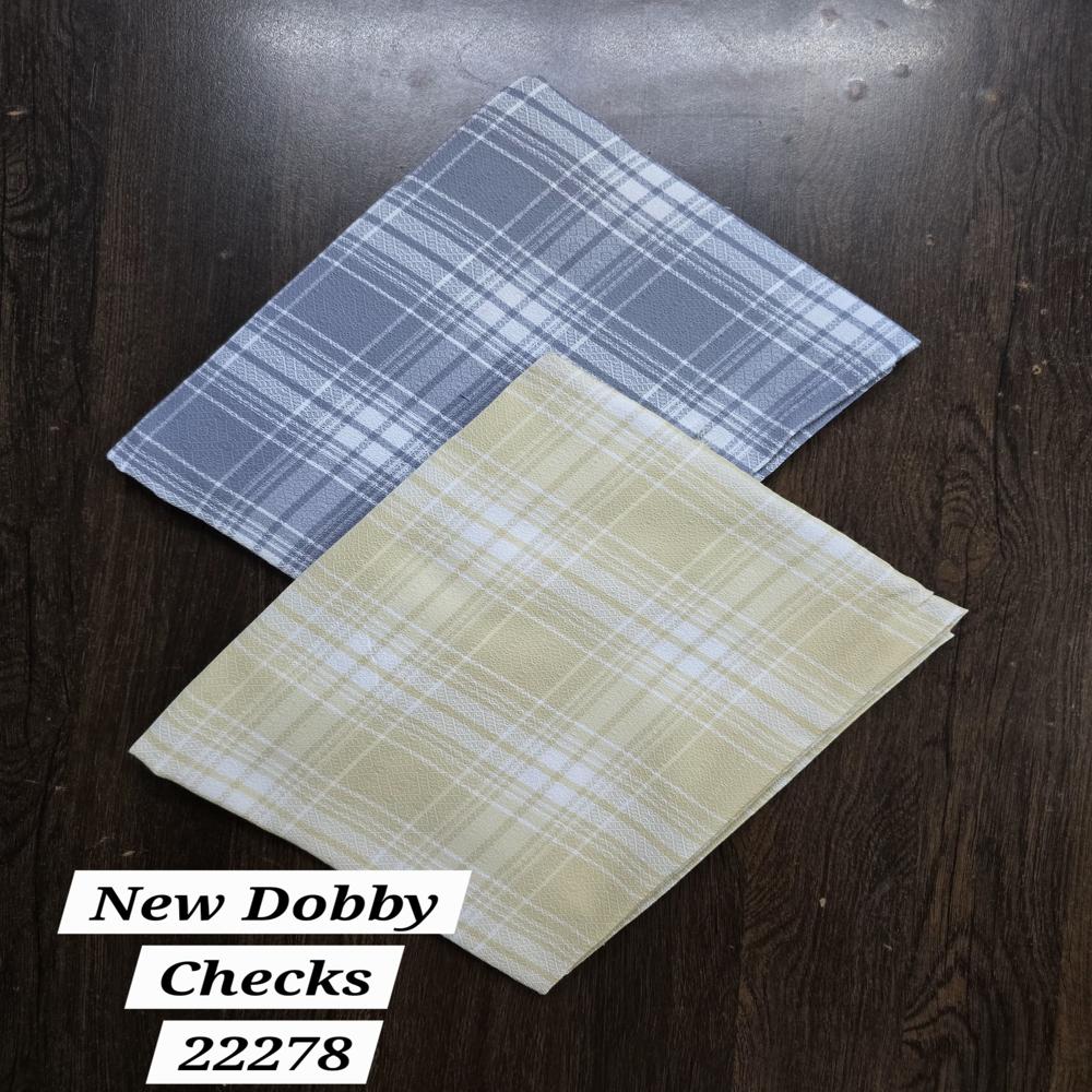 Yarn Dyed Dobby Check Shirting Fabric