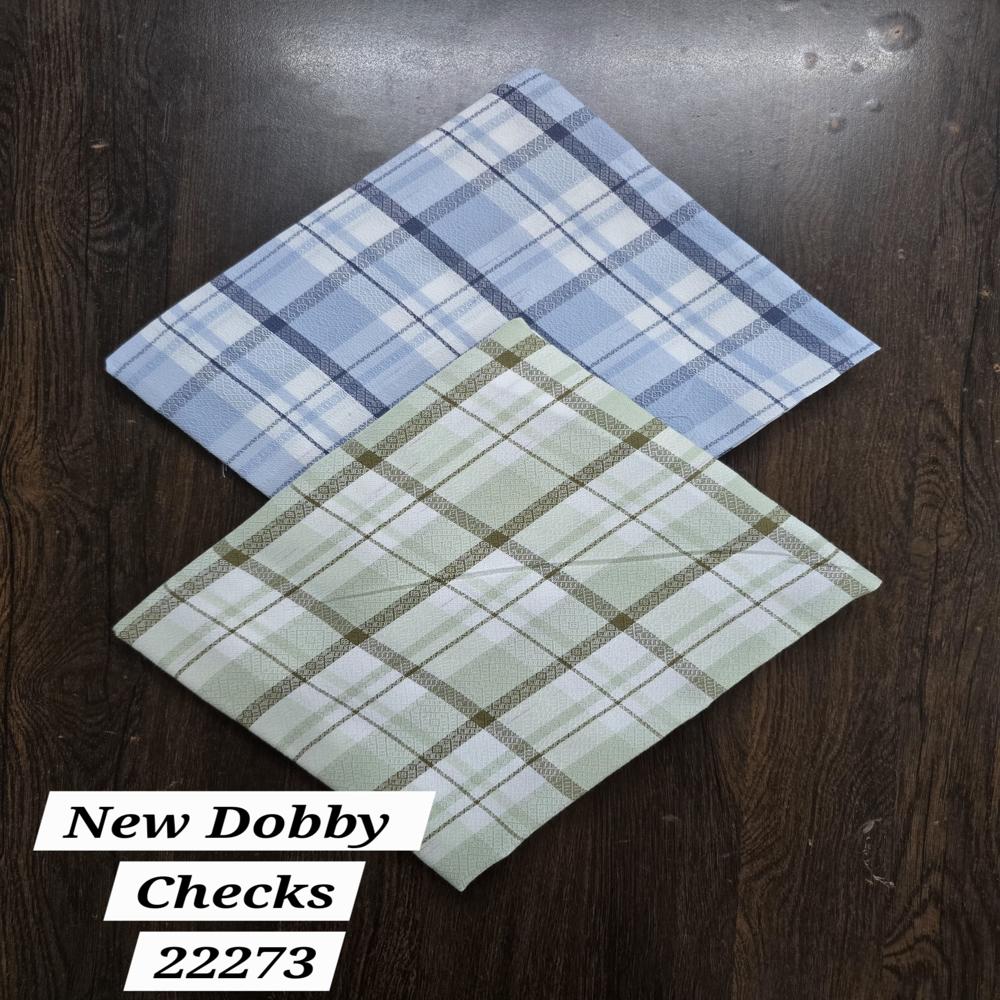 Yarn Dyed Dobby Check Shirting Fabric