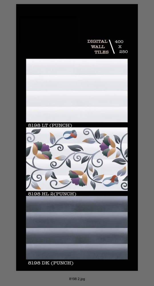 250 X 400 DECORATIVE CERAMIC WALL TILES