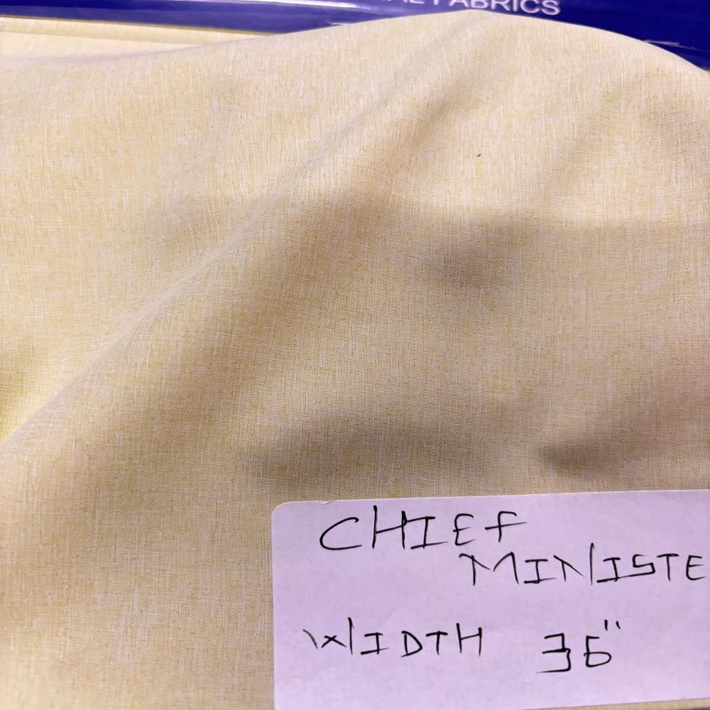 Chief Minister Polyester Shirting fabric Width 36