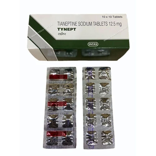 12.5Mg Tynept Tianeptine Sodium Tablets - Drug Type: General Medicines