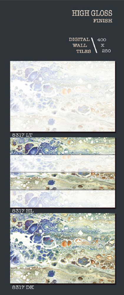 250 X 400 HIGH GLOSSY DIGITAL WALL TILES