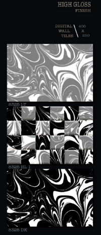 250 X 400 HIGH GLOSSY DIGITAL WALL TILES