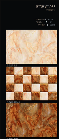 250 X 400 HIGH GLOSSY DIGITAL WALL TILES