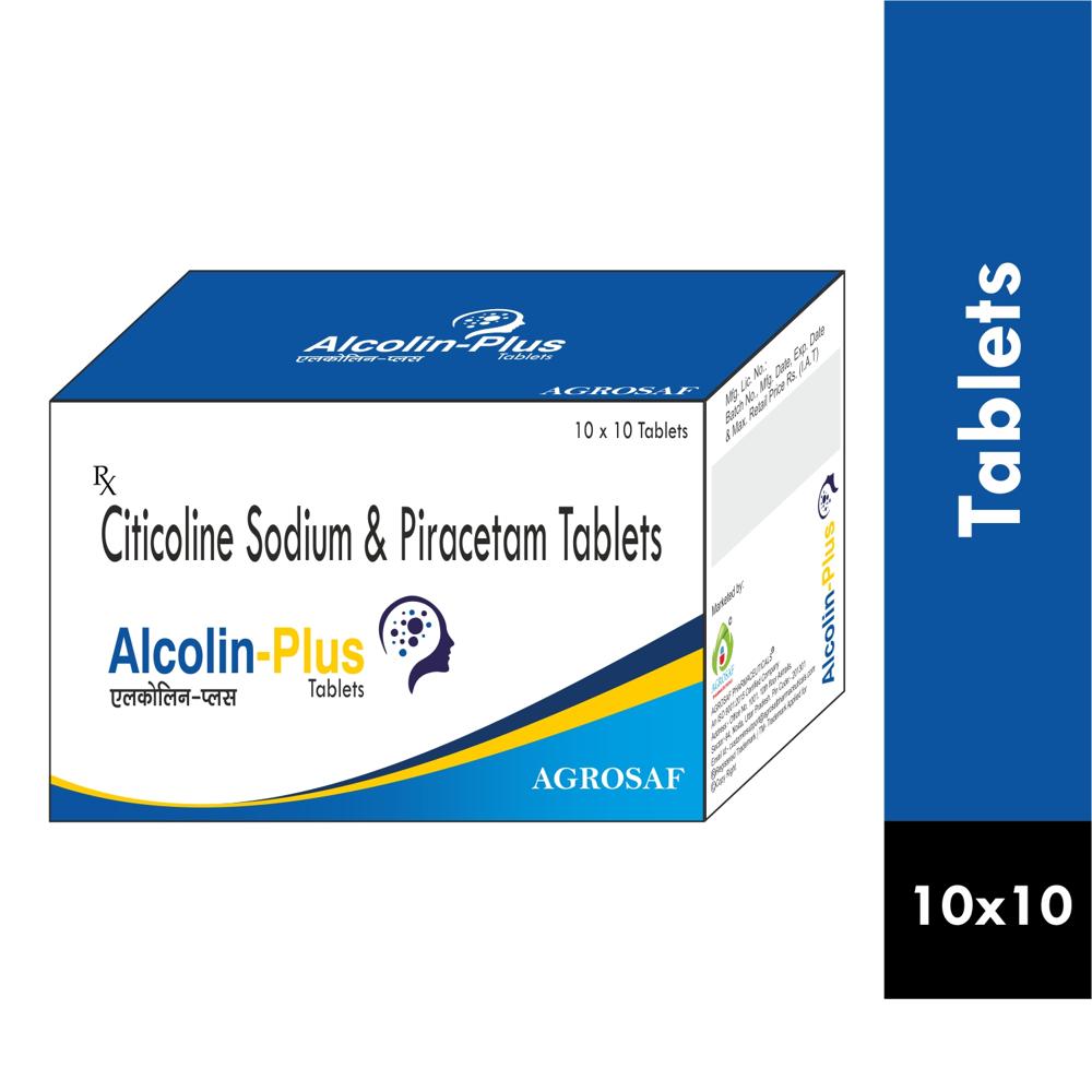 ALCOLIN PLUS TABLET - Citicoline (500mg) + Piracetam (800mg)