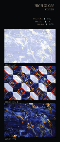 250 X 400 HIGH GLOSSY DIGITAL WALL TILES