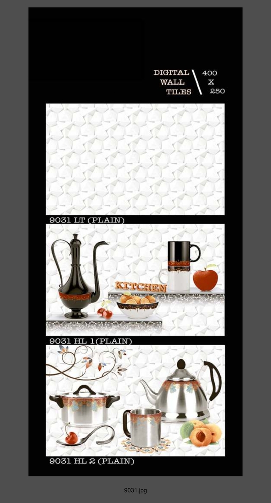 250 X 400 KITCHEN WALL TILES