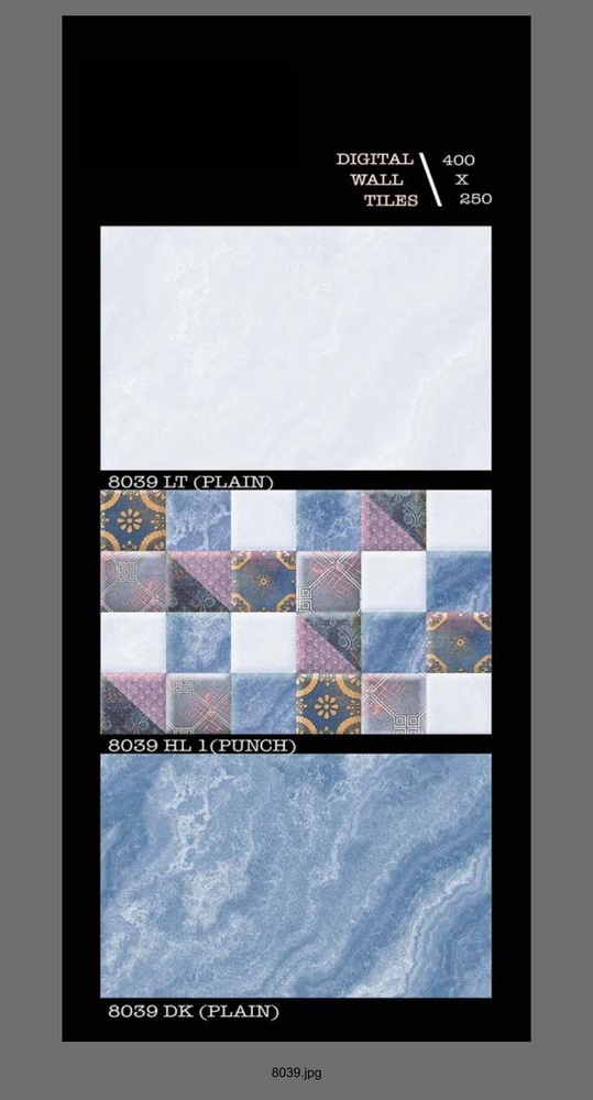 250 X 400 3 D ELEVATION WALL TILES