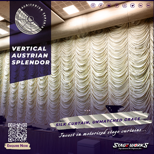Auditorium Vertical Austrian curtain