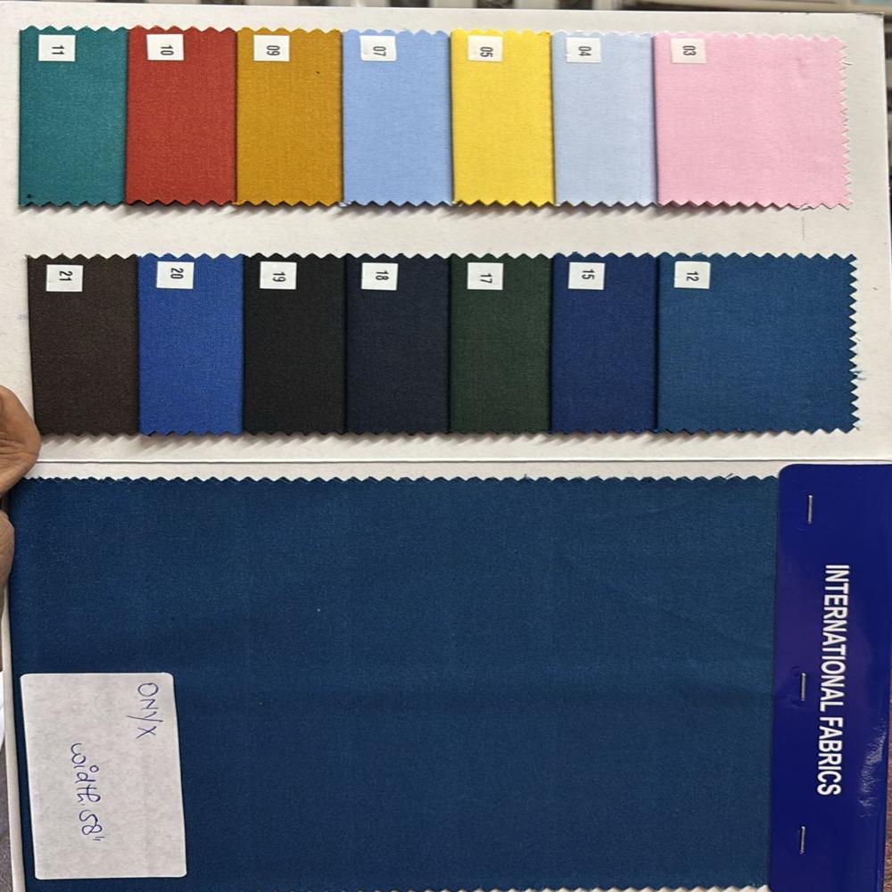 Onyx Shirting Fabric Width 58 - Attributes: Washable