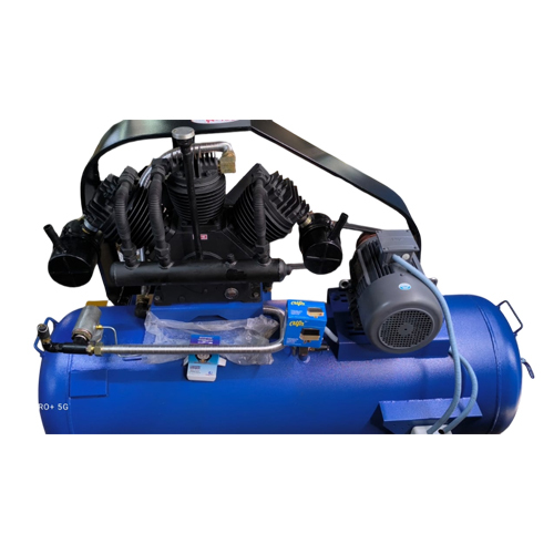 500 Liter Tank With 10Hp Motor Tc 1000 Double Stage Air Compressor - Material: Cast Iron