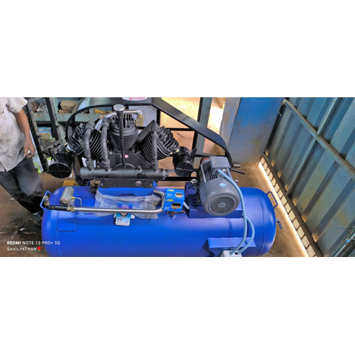 10HP डबल स्टेज एयर कंप्रेसर जिसमें 500 लीटर टैंक क्षमता है