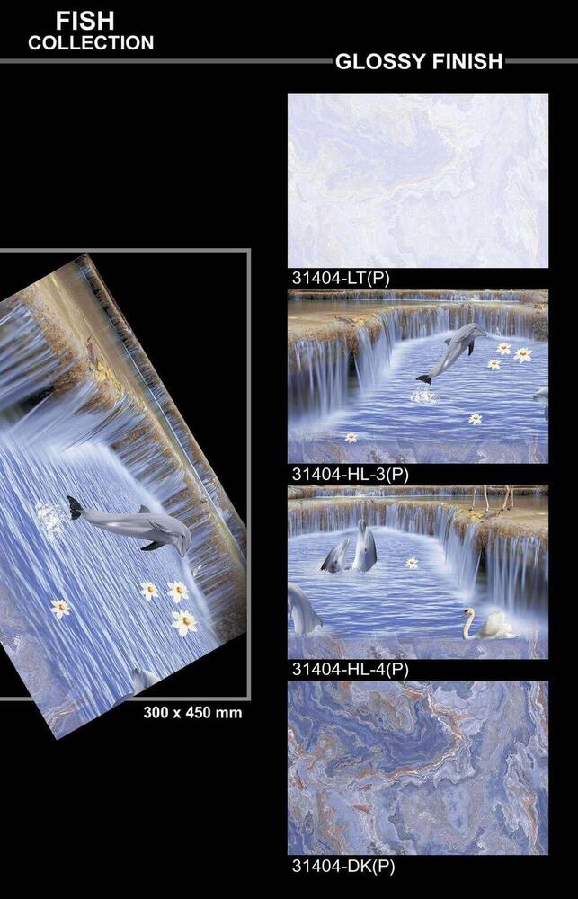 300 X 450 DESIGNER POLISHED WALL TILES