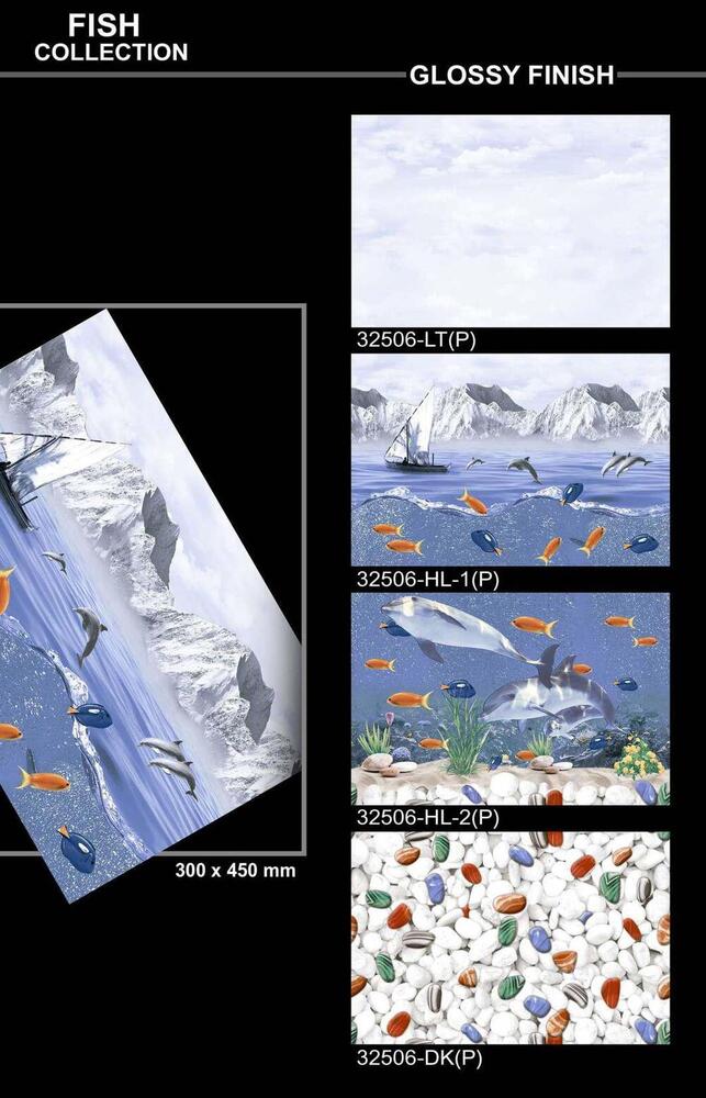 300 X 450 DESIGNER POLISHED WALL TILES