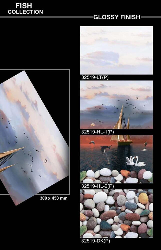300 X 450 DESIGNER POLISHED WALL TILES