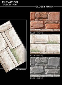 300 X 450 GLOSSY ELEVATION VITRIFIED WALL TILES