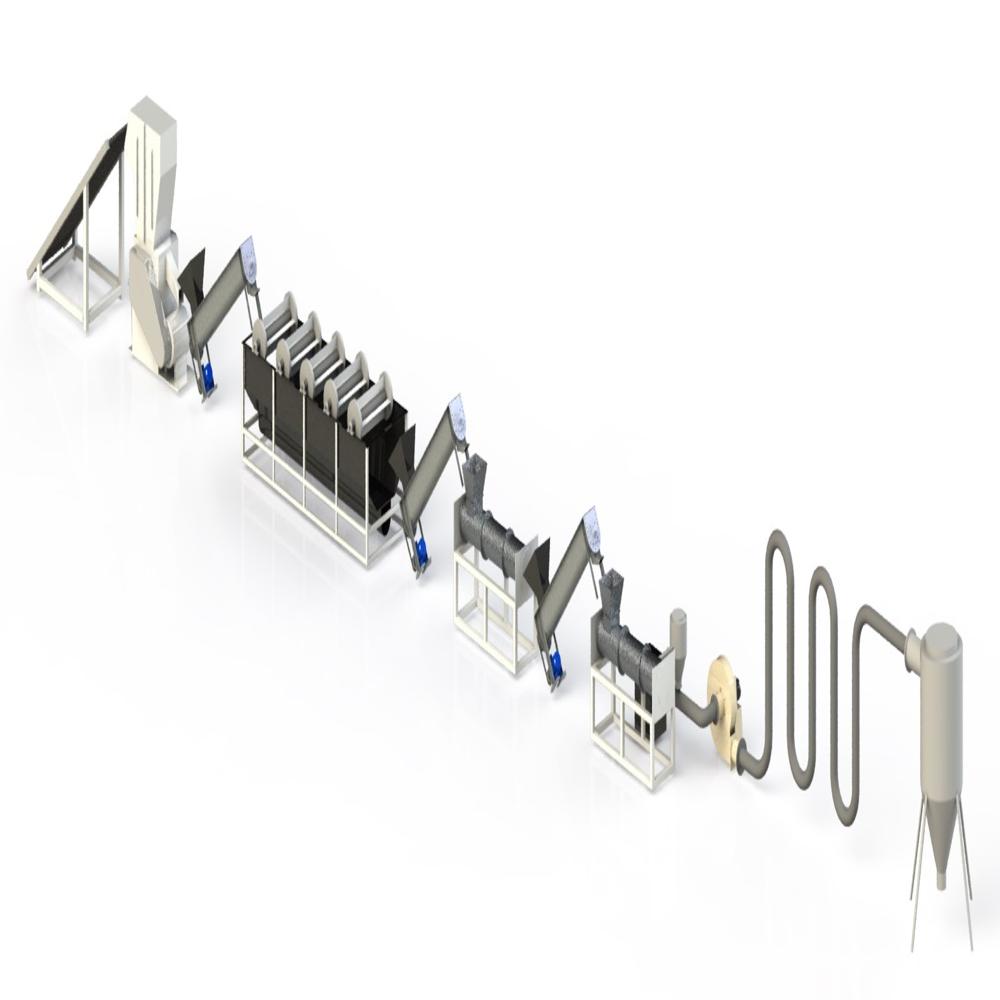 Pet Bottle Flakes Washing Plant