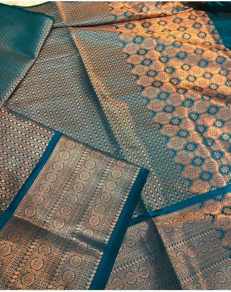 BEATIFUL SOFT LICHI SLIK SAREE