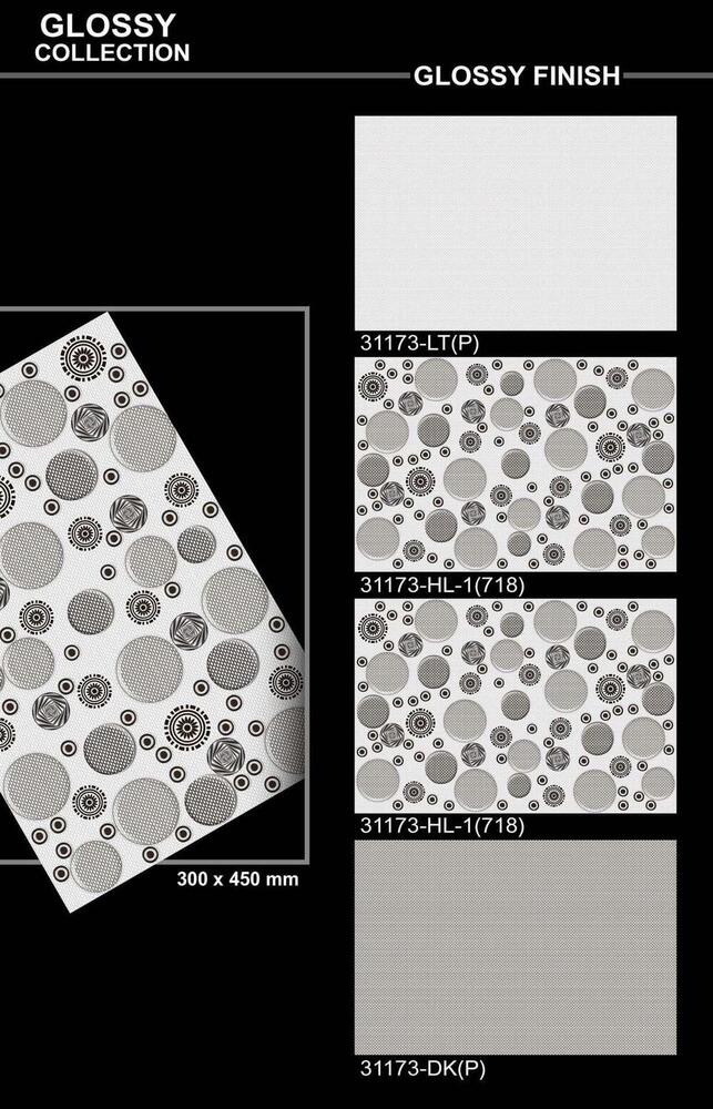 300 X 450 POLISHED VITRIFIED WALL TILES