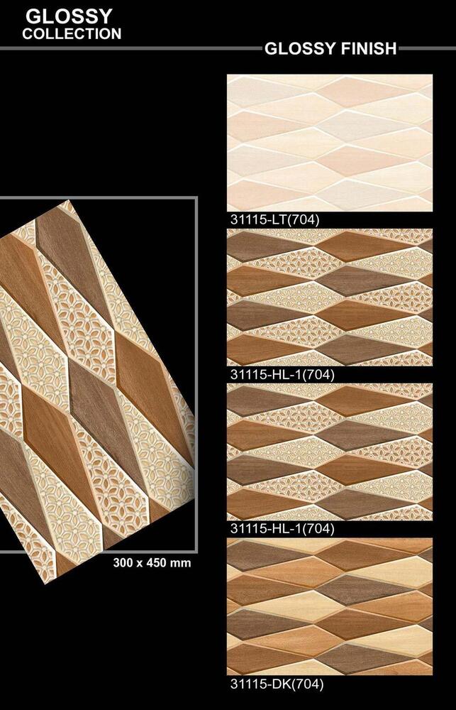 300 X 450 POLISHED VITRIFIED WALL TILES