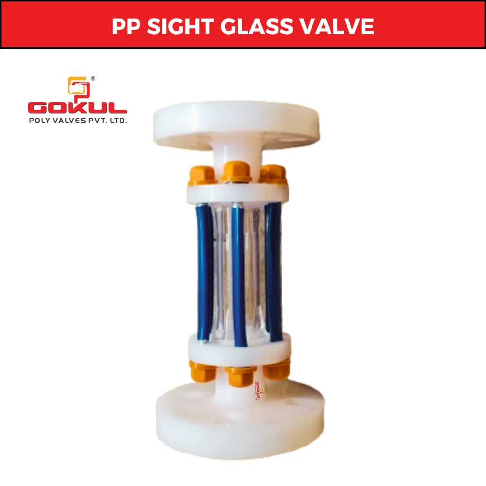 Polypropylene sight Glass Flanged Ends