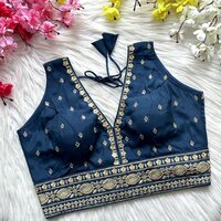V neck designer blouse