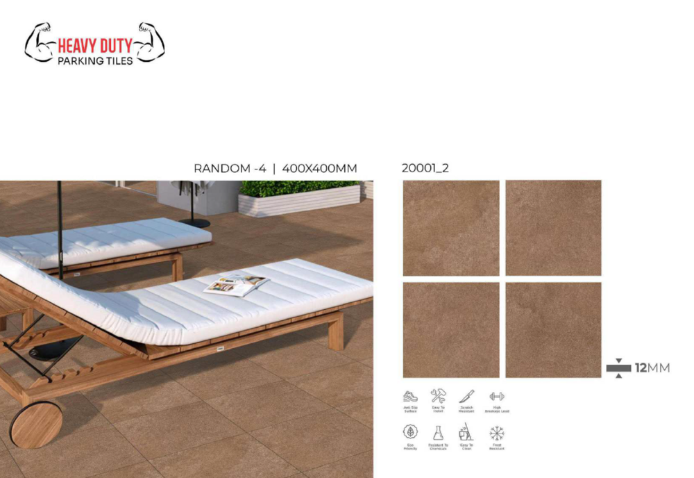 400 X 400  PARKING FLOOR TILES