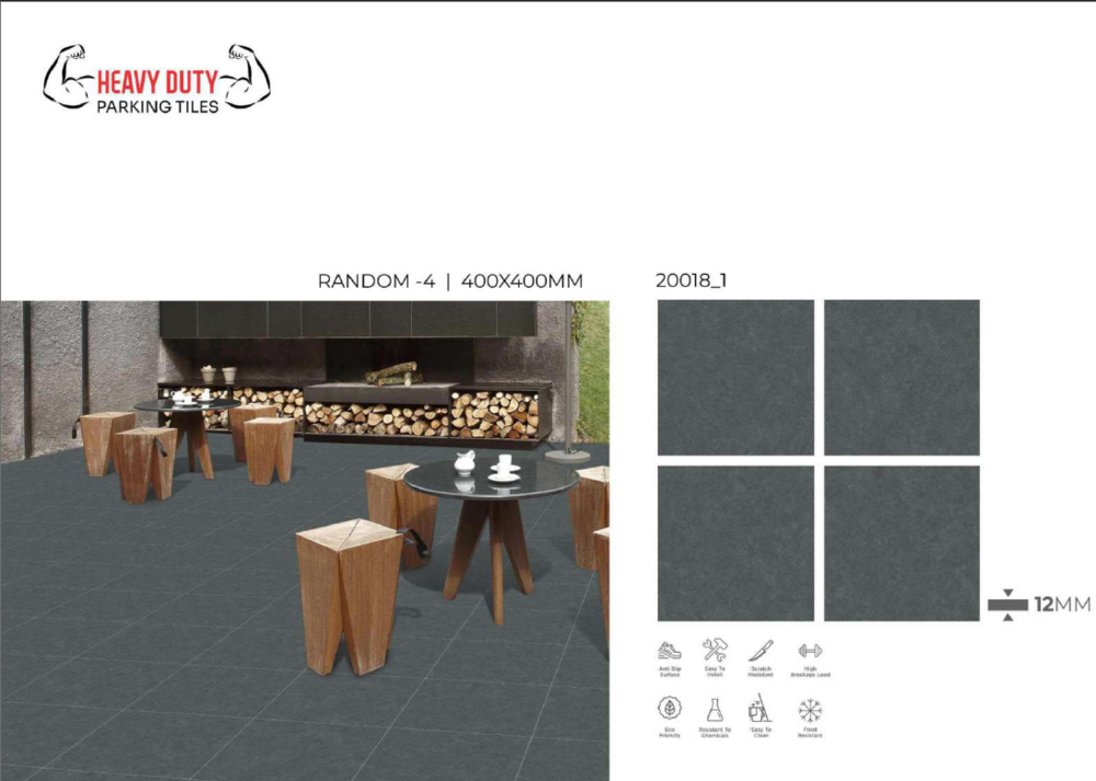 400 X 400  PARKING FLOOR TILES