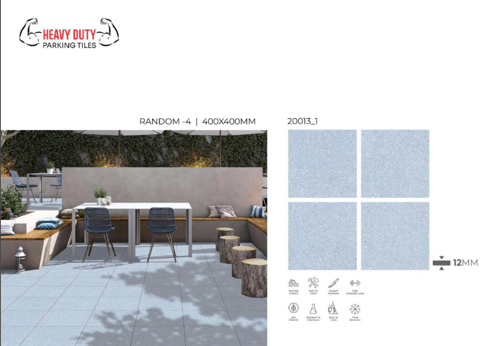 400 X 400  PARKING FLOOR TILES