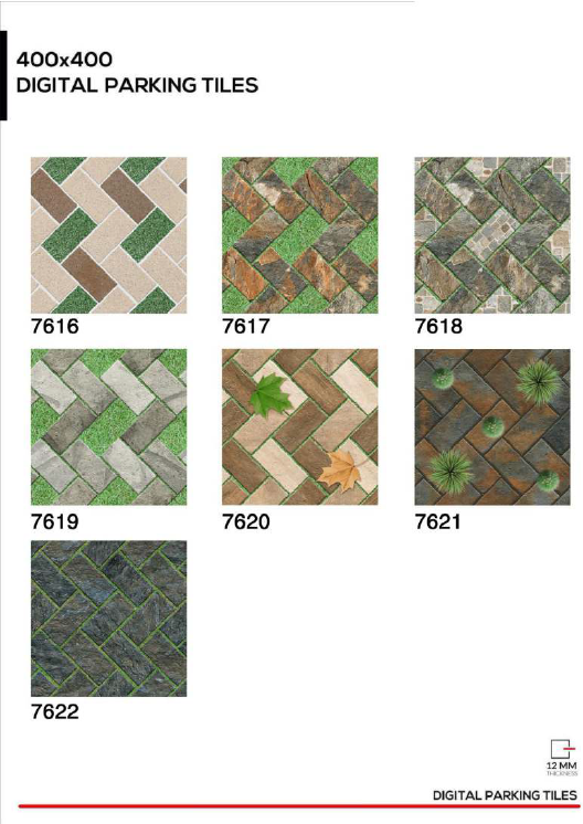 400 X 400  OUTDOOR GREEN FLOOR TILES