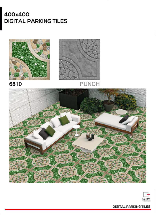 400 X 400  OUTDOOR GREEN FLOOR TILES