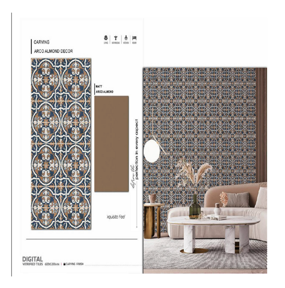 600 X 1200  GLOSSY PORCELIAN  FLOOR TILES