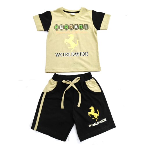 Hosiery Half Sleeve Baba Suit Set - Age Group: Kids