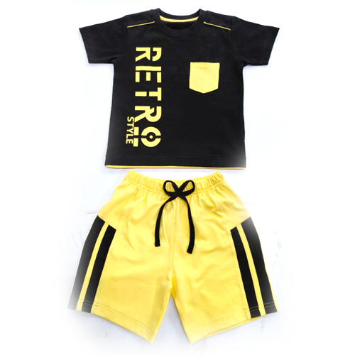 Half Sleeve Bab Suit Retro Style Hosiery Set - Age Group: Kids