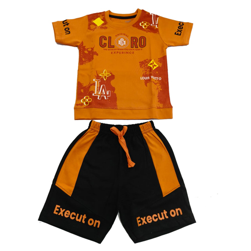 Half Sleeve Baba Suit Clord Hosiery Set - Age Group: Kids