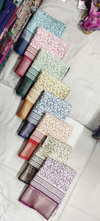Digital Print Saree - Cotton Blend, 5.5 Meters Length X 1.2 Meters Width, Multicolor | Hand Wash Care, Ideal For Traditional Occasions And Festive Wear