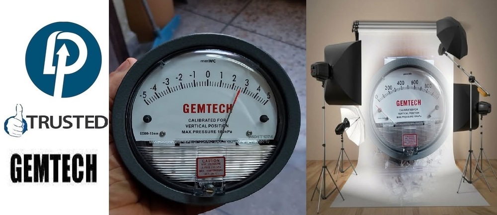 Gemtech G2020 Differential Pressure Gauges Range 0-20 Inch