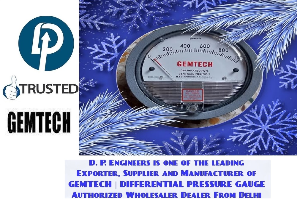 GEMTECH G2020 Differential Pressure Gauges Range 0-20 Inch