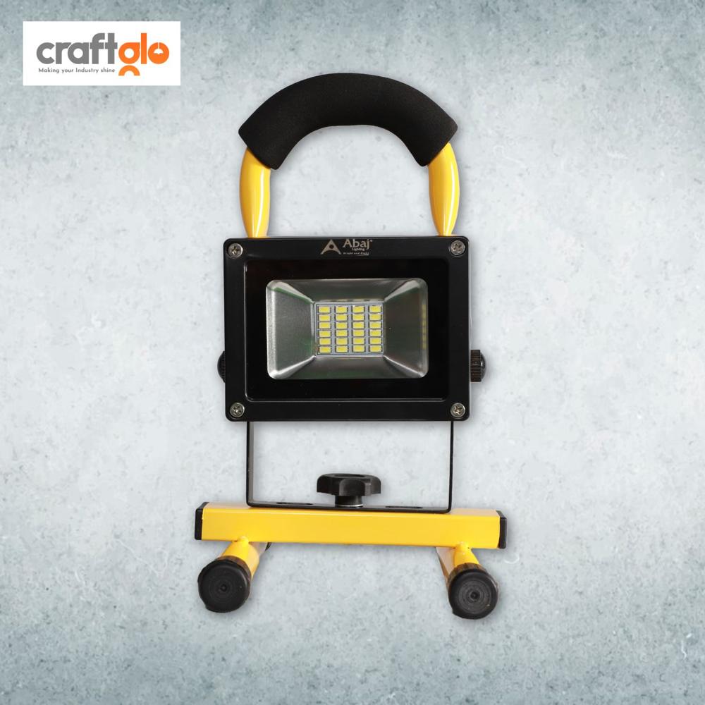 Abaj Led Rechargeable Emergency Light - Ip55 Rating, 5w Power, Lightweight Aluminum Body, Eco-friendly Design | 50,000 Hours Lifespan, 3-4 Hours Runtime, Weather Resistant For Outdoor Use