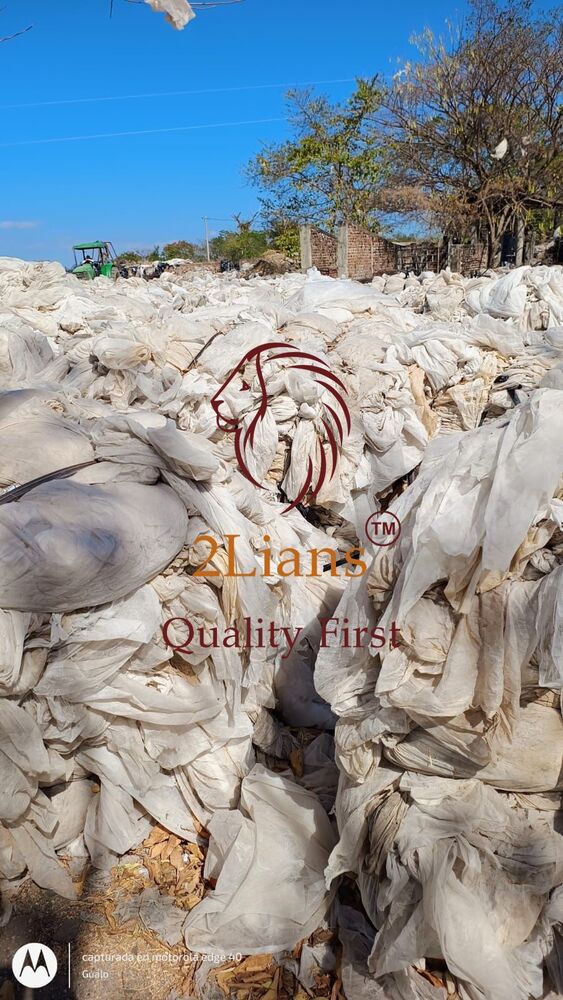 PP Non-woven on bales Natural scrap