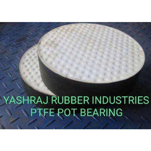 Bridge Pot Ptfe Bearing - Color: White