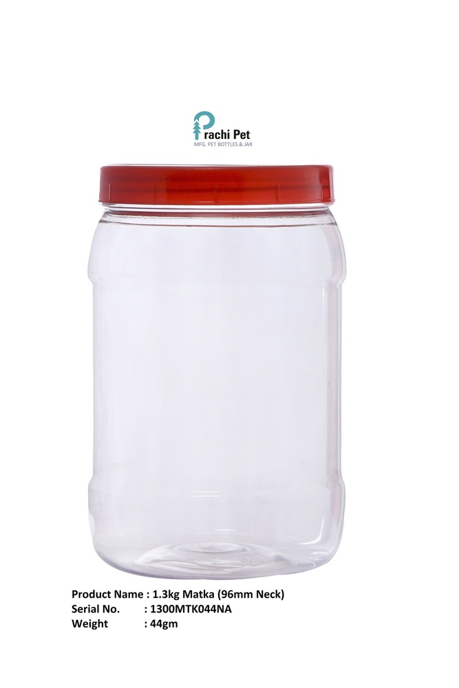 Matka Pet Jar - Color: Transparent