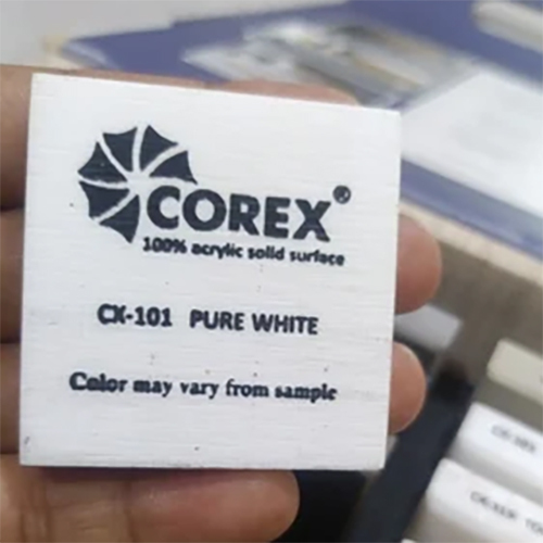 Corex Solid Surface Corian Sheet - Color: White