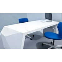 Corian  Office Table Solid Surface Sheet - Color: White
