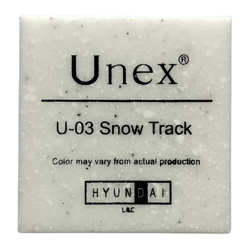 Hyundai Unex Solid Surface Acrylic Sheet - Color: White