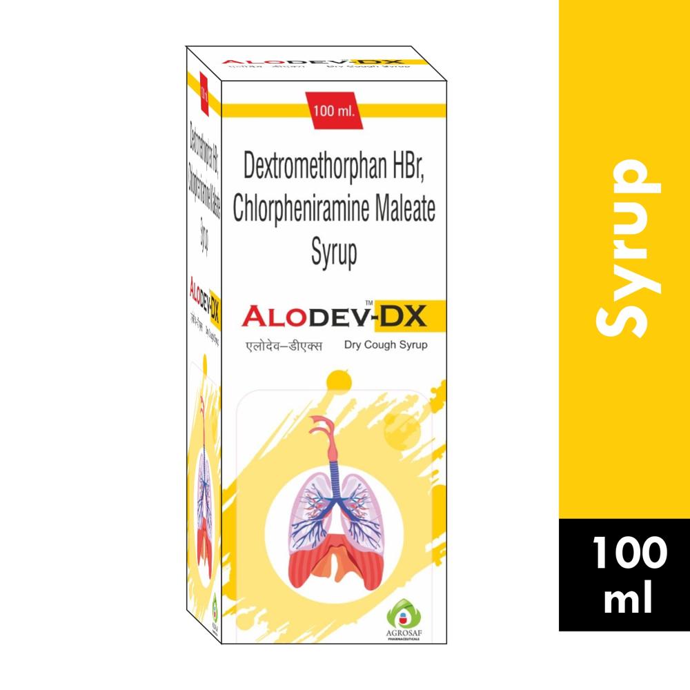 ALODEV DX SYRUP - Chlorpheniramine Maleate (2mg) + Dextromethorphan Hydrobromide (10mg) / 5ml
