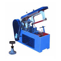 Hacksaw Cutting Machine - Steel, 8 Inch Blade Size, Blue Color | Automatic, Plc Control, 1 Year Warranty, Industrial Use