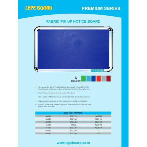 Lepe Rectangular Pin Bulletin Board