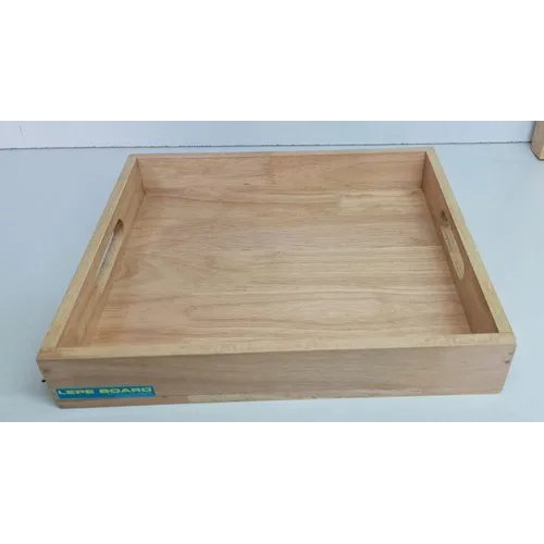 Glossy Natural Wooden Teakwood Tray